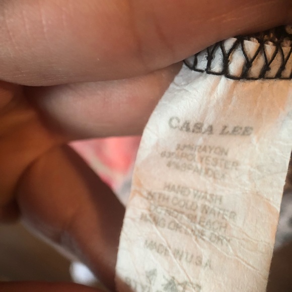 SOLD Long Sleeved Floral Knit Top by Casa Lee - Picture 3 of 4